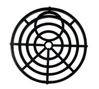 Primaflow Black Round Gully Drain Grid Cover Grille 6 Inch 15Cm Plastic