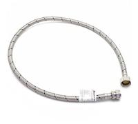 McAlpine Flexible Tap Connector 15mm x 3/4" x 1000mm in Silver McAlpine Silver
