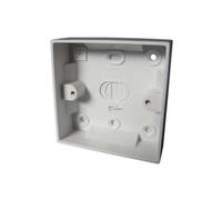 Primaflow Plastic Pattress Box Single 45mm Cedpb145 - Compact 87X87mm - Ideal For Diy And Trade