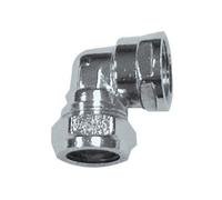 Primaflow Prima Plus Chrome Compression Elbow 22mm X 3/4" Female