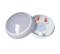 Primaflow Twist Lock Bulkhead 16W Lunasmd16 - Mains Led Outdoor Wall Light, Cool White, White Finish