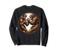 Primal Ape Arm Wrestling Funny Strength Competition Design Sweatshirt
