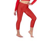 Primal Fashion Women’s Shiny Nylon 3/4 Length Capri Leggings - Ladies’s Dance, Gymnastics, Ballet
