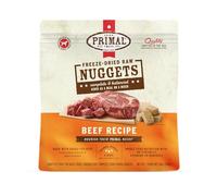 Primal Freeze Dried Raw Dog Food Nuggets, Beef, Complete & Balanced Meal, Also Use as Topper or Treat, Premium, Healthy, Grain Free, High Protein Raw Dog Food, 14 oz