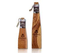 PRIMAL GRILLING Combination Cedar BBQ Grill Scraper (1 x 12 & 1 x 18) - Natural, Bristle & Wire Free