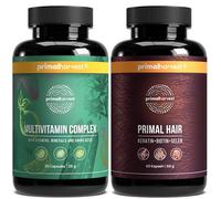 Primal Harvest Daily Two-Step Routine | Multivitamin Pills + Hair Complex Pills | 2 Pack | 30 Day Supply