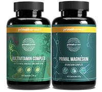 Primal Harvest Daily Two-Step Routine | Multivitamin Pills + Magnesium Pills | 2 Pack | 30 Day Supply
