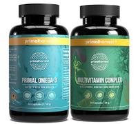 Primal Harvest Daily Two-Step Routine | Omega-3 Soft Gels + Multivitamin Pills | 2 Pack | 30 Day Supply