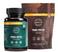 Primal Harvest Daily Two-Step Routine | Probiotic Pills + Vegan Protein Powder Chocolate | 2 Pack | 30 Day Supply