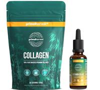 Primal Harvest Daily Two-Step Routine | Pure Collagen Powder + D3+K2 Drops | 2 Pack | 30 Day Supply