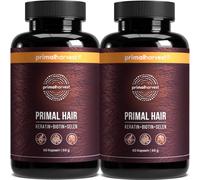 Primal Harvest Hair Growth - Hair Vitality Supplement with Selenium, Zinc & Biotin, for Men & Women, Multivitamin, 2 Pack: 60 Servings