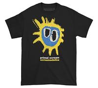 Bravado! Designs Men's T-Shirt Primal Scream Screamadelica Short Sleeve Yellow Large