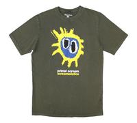 Rock Off officially licensed products Primal Scream Screamadelica Stone Wash T Shirt L Green