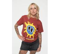 Primal Scream Screamadelica T-Shirt in Red | Size: Medium Primal Scream Red M