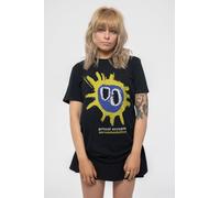 Primal Scream Women's Screamadelica Skinny Fit T-Shirt in Black | Size: Medium Primal Scream Black M