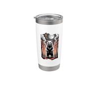 Primal Spirit Bear Under a Full Moon Stainless Steel Insulated Tumbler