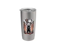 Primal Spirit Bear Under a Full Moon Stainless Steel Insulated Tumbler