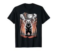 Primal Spirit Bear Under a Full Moon T-Shirt