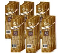 Primal Spirit, Vegan Meatless Jerky Strips - High Energy, High Protein, Non-GMO, 93% Fat-Free Snacks, Vegan Jerky - 28g, Pack of 24 Hickory Smoked Flavour