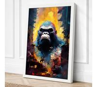 Primal Strength Canvas Wall Art Print 18x12 Inch