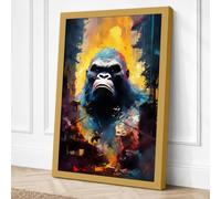 Primal Strength Canvas Wall Art Print 24x16 Inch