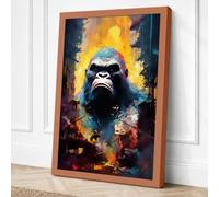 Primal Strength Canvas Wall Art Print 24x16 Inch