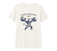 Primal Strength Club Monkey Vintage Style Design Premium T-Shirt