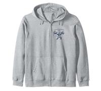 Primal Strength Club Monkey Vintage Style Design Zip Hoodie