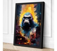 Primal Strength Modern Canvas Wall Art Print 36x24 Inch (91 x 61 cm)