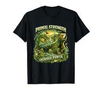 Primal Strength Untamed Power Green Bear Earth Day Nature T-Shirt