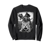 Primal Surprise Cat Unleashes a Wacky Dino-Riding-Ape Sweatshirt
