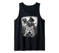 Primal Surprise Cat Unleashes a Wacky Dino-Riding-Ape Tank Top
