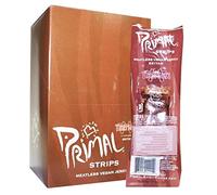 Primal Vegan Jerky | Seitan - Teriyaki Jerky | 21 x 28g