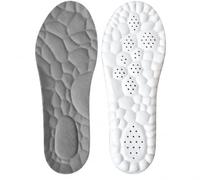 PRIMALSTEP Slim Arch Support Insoles for Men & Women, Memory Foam Shoe Insoles, Soft Cushioned Gel Heel Protectors, Gray, Extra Large EU 45-46 UK 10.5-11.5
