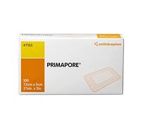Primapore Non-Woven Bandage 7.0 x 5.0 cm Pad 5.2 x 2.5 cm