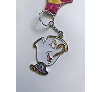 Primark Disney Chip Cup Key Ring Charm Beauty and the Beast
