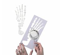 Primark Licensed Halloween Skeleton Footprint Stencil 2 Pack - Reusable - Paper or Cardboard