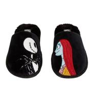 primark licensed Jack & Sally Ladies Slippers Soft Cosy Grey Slip On Mule Gift size 5-6 - Medium