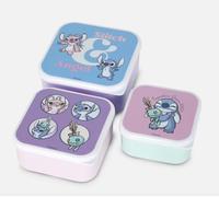 Disney Lilo & Stitch Lunch Boxes Stitch Set of 3 Snack Pots Tropical School Box Primark