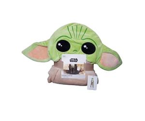 Primark Limited Licensed Disney Star Wars The Mandalorian Baby Yoda Fleece Blanket Throw Hooded Cosy Wrap GIFT NEW