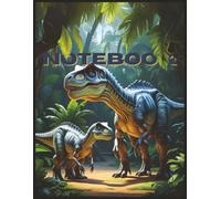 Primary and Elementary Dinosaur Themed Kids Notebook for School, Creative Writing, and Play: Kids Jurassic Period Composition Notebook | Vision ... | 108 Pages | Wide Ruled | For Boys and Girls