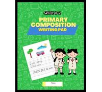 Primary Composition Notebook for Grades K-2 | 8.5 x 11 Inch | 100+ Pages | Primary Ruled with 0.625” Dotted Lines for Handwriting Practice and ... Space and 0.625 Inch Ruled Dotted Lines
