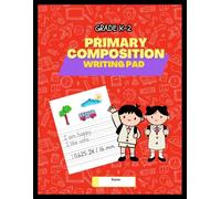 Primary Composition Notebook for Grades K-2 | 8.5 x 11 Inch | 100+ Pages | Primary Ruled with 0.625” Dotted Lines for Handwriting Practice and ... Space and 0.625 Inch Ruled Dotted Lines
