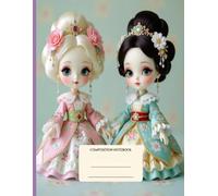 Primary Composition Notebook k-2 with Picture Space and Dotted Lines: Cute dolls notebook for Young Children to Draw and Practice Writing