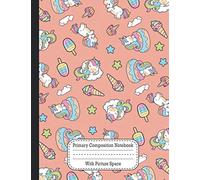 Primary Composition Notebook With Picture Space: For Preschool and Kindergarten: Unicorn Design Exercise Book for kids, boys and girls: Primary Story Journal (Draw And Write Journal): 8.5 x 11 inches