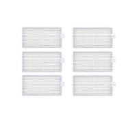 Primary Hepa Filter Side Brush Replacement Compatible With ILIFE V3 V3s V5 V5s Pro X5 V55 V50 Robotic Vacuum Cleaner Parts(6pcs)