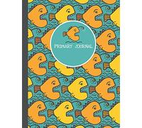 Primary Journal: Composition Notebook With Picture Space for Handwriting Practice Grades K-2 Ocean Themed with Angler Fish Pattern Cover