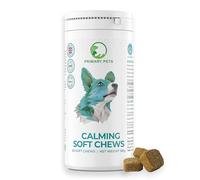 Primary Pets Premium Pet Supplies Calming Treats for Dogs, for Dog Barking, Anxiety, Stress, Fear, Hyperactivity, Aggression, Travel Anxiety, 60 Soft Chews