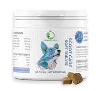 Primary Pets Premium Pet Supplies Scoot Relief Treats, Anal Gland Support for Dogs | High Fibre Supplement with Psyllium Husk, Pumpkin Seeds, Dandelion Root & Prebiotics | 120 Soft Chews