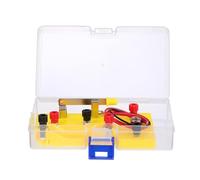 Primary School Simple Circuit Experiment Kit - Light Bulb Series Connection Materials for Kids' Electricity Science(Yellow)